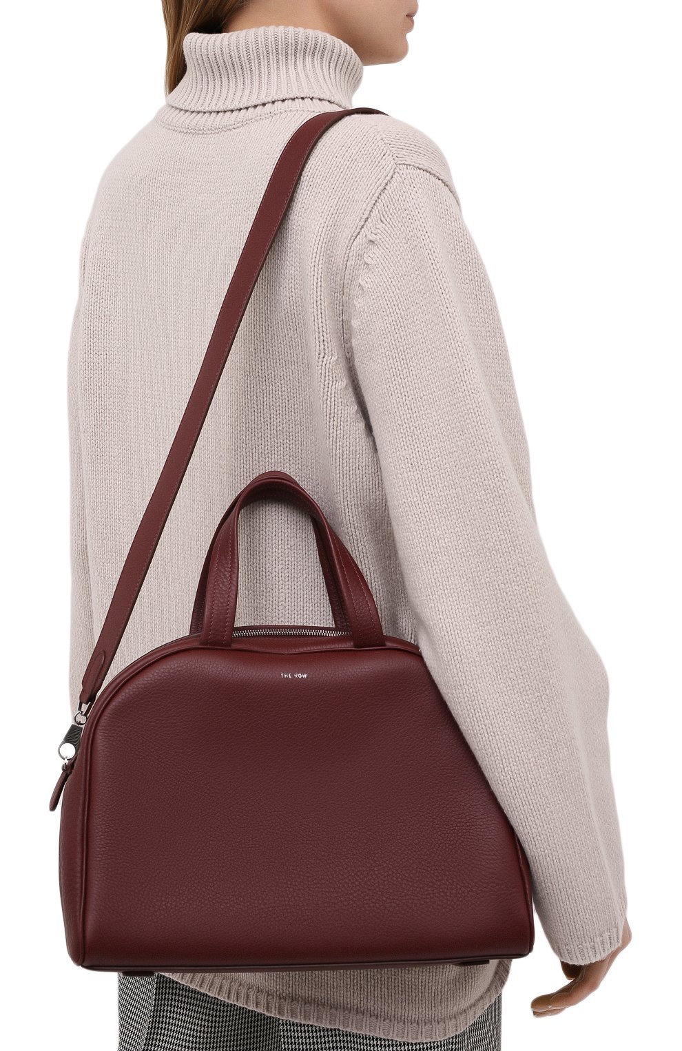 Сумка THE ROW бордового цвета по цене 299500 руб., арт. W1261L129, фото 5 Сумка THE ROW, арт. W1261L129, фото 5