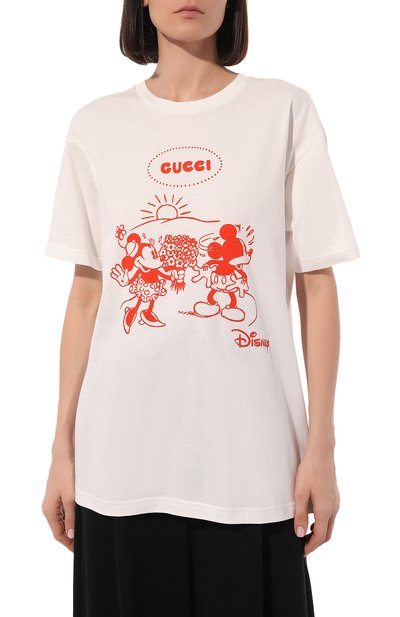Хлопковая футболка disney x gucci GUCCI, арт. 539081 XJB7X, фото 3