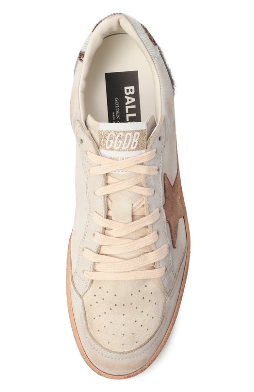 Кожаные кеды Ball Star Golden Goose Deluxe Brand GWF00117.F007563 Белый  GWF00117.F007563 Фото 6