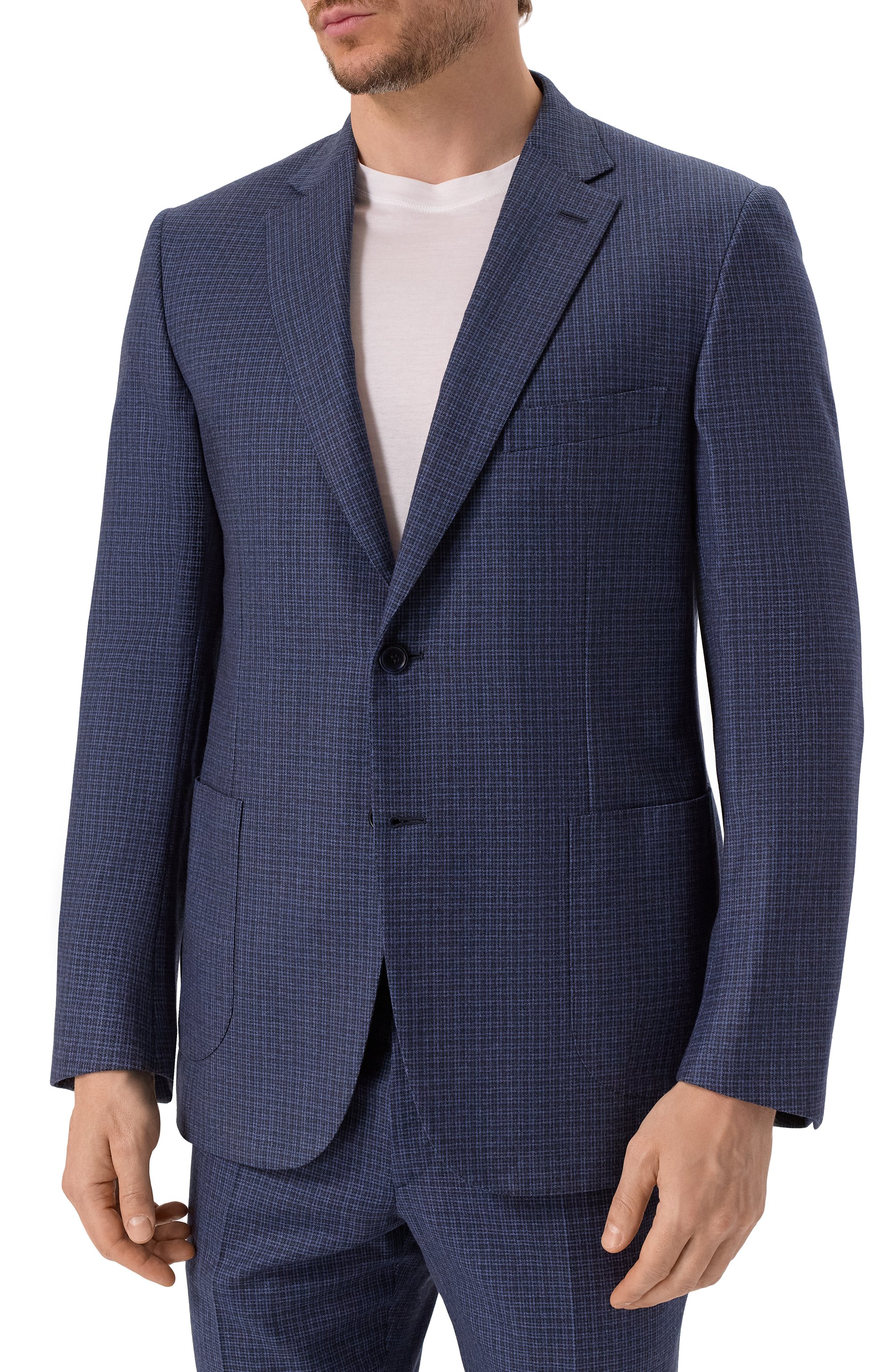 Шерстяной костюм с однобортным пиджаком BRIONI, арт. RA0J0L/07A3J/BRUNIC0/2, фото 4