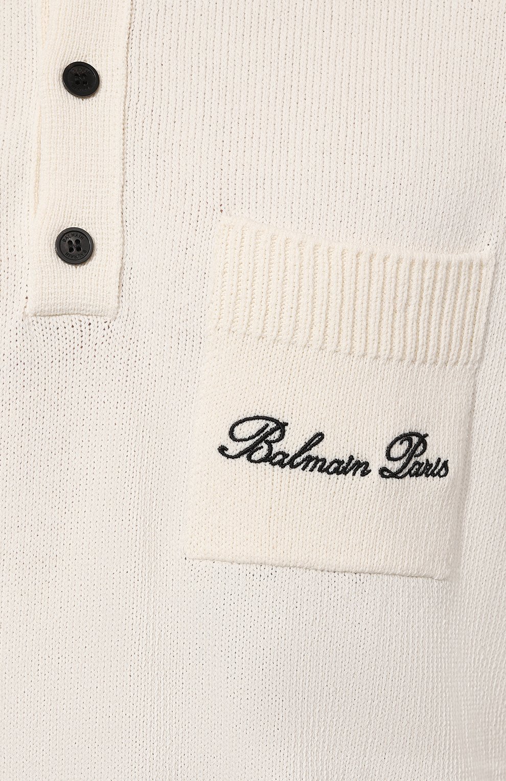 Поло BALMAIN кремового цвета по цене 105000 руб., арт. CH1GB045/KF96, фото 5 Поло BALMAIN, арт. CH1GB045/KF96, фото 5