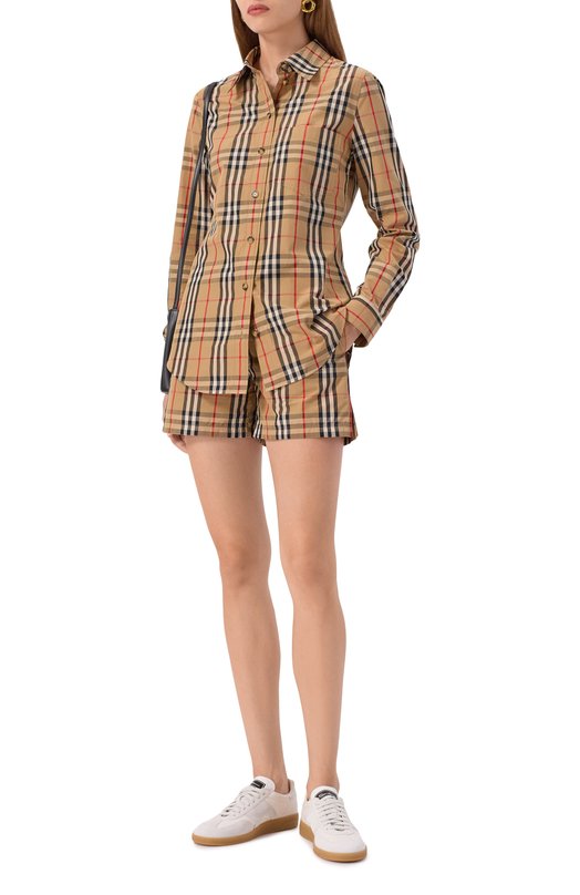 Хлопковые шорты Burberry 8111875 Бежевый  8111875 Фото 2