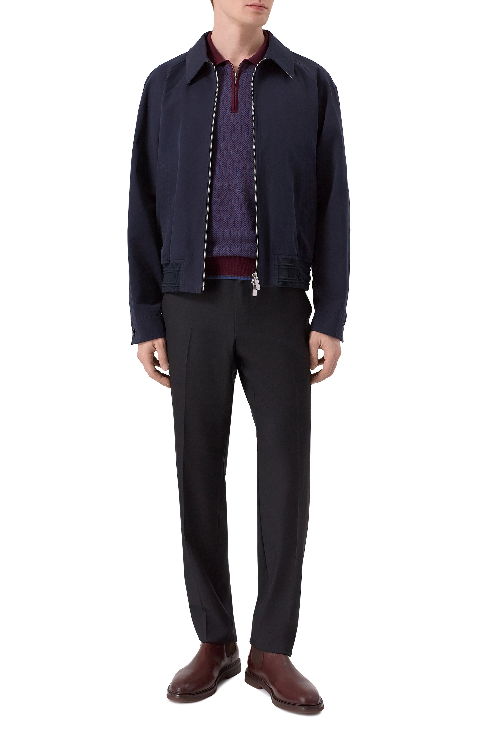 Поло из шерсти и шелка ZILLI, арт. KZP001M0230VHE001_001, фото 2