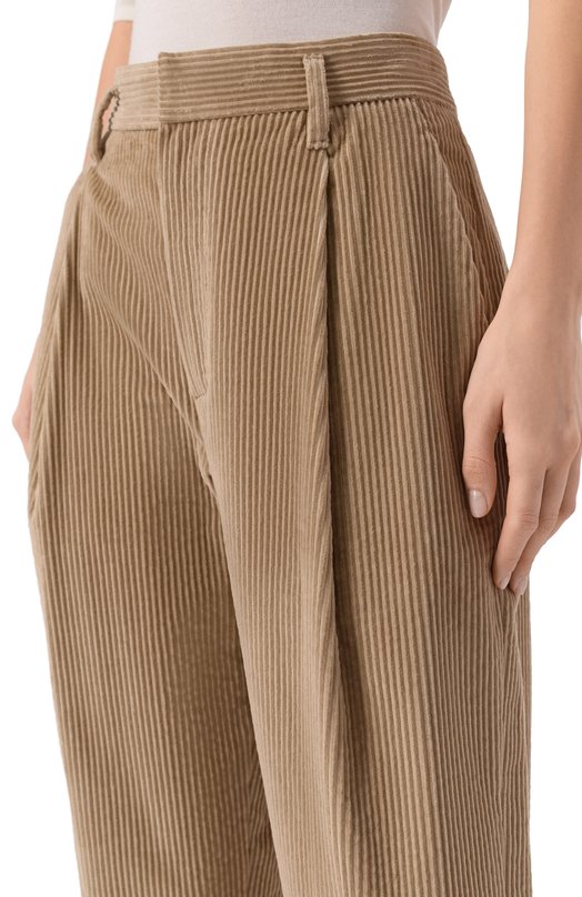 Вельветовые брюки Brunello Cucinelli MA180P8797 Бежевый  MA180P8797 Фото 5