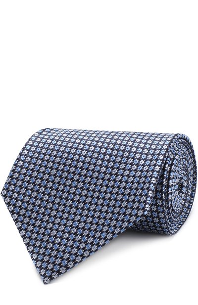 Мужской шелковый галстук с узором ZEGNA, арт. Z3W06/1XW