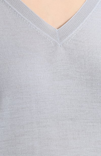 Пуловер свободного кроя с v-образным вырезом PRADA, арт. P24Q77-J2N-F0424, фото 5