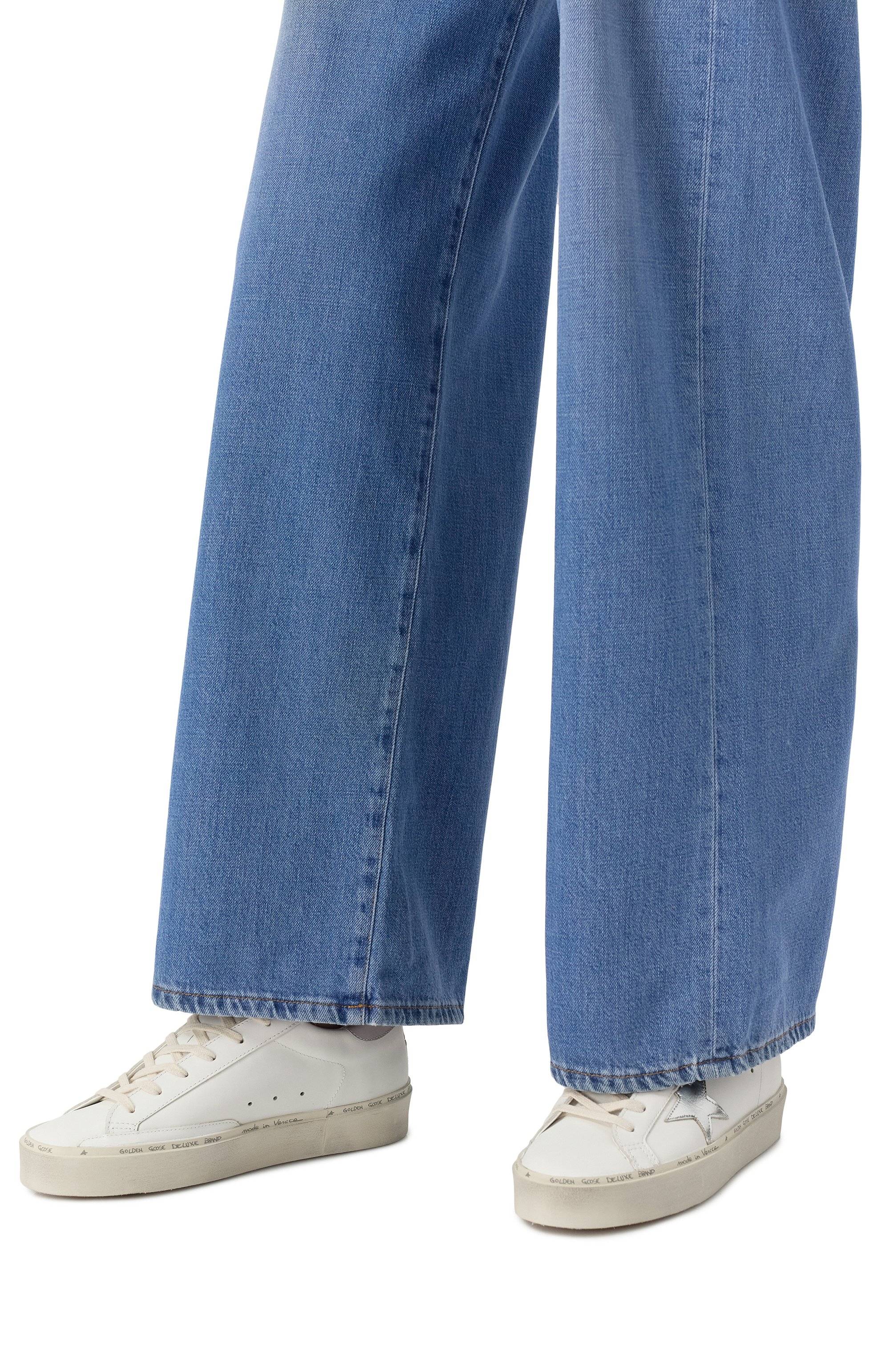 Кожаные кеды hi star GOLDEN GOOSE DELUXE BRAND, арт. GWF00118.F006845, фото 3