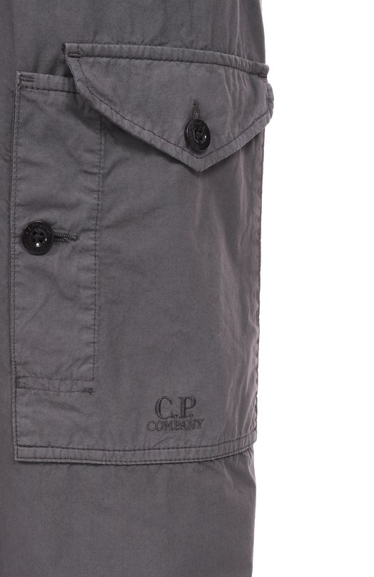 Хлопковые брюки C.P. Company 18CMPA059A006475G Серый  18CMPA059A006475G Фото 6