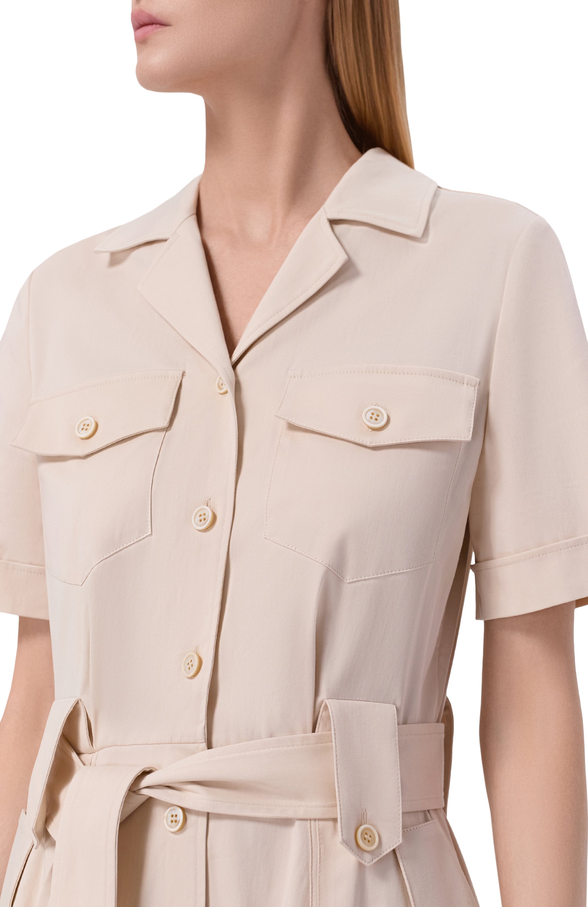 Платье из хлопка и шелка MVST, арт. M26.CSW.D401/SILK P0PELINE, фото 4