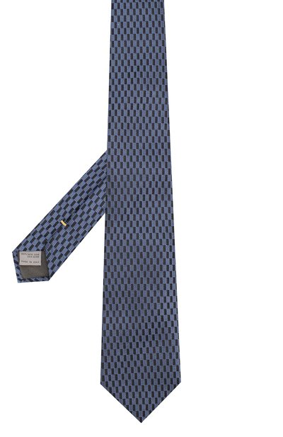 Шелковый галстук CANALI темно-синего цвета по цене 8995 руб., арт. 18/HJ02087, фото 2 Шелковый галстук CANALI, арт. 18/HJ02087, фото 2