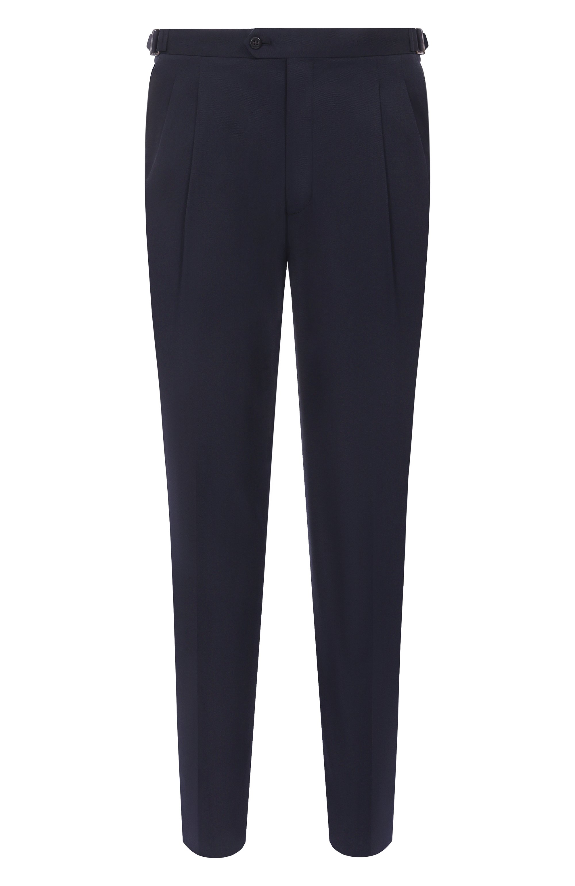 Шерстяные брюки CORNELIANI темно-синего цвета по цене 54450 руб., арт. 264L21-2618577, фото 1 Шерстяные брюки CORNELIANI, арт. 264L21-2618577, фото 1