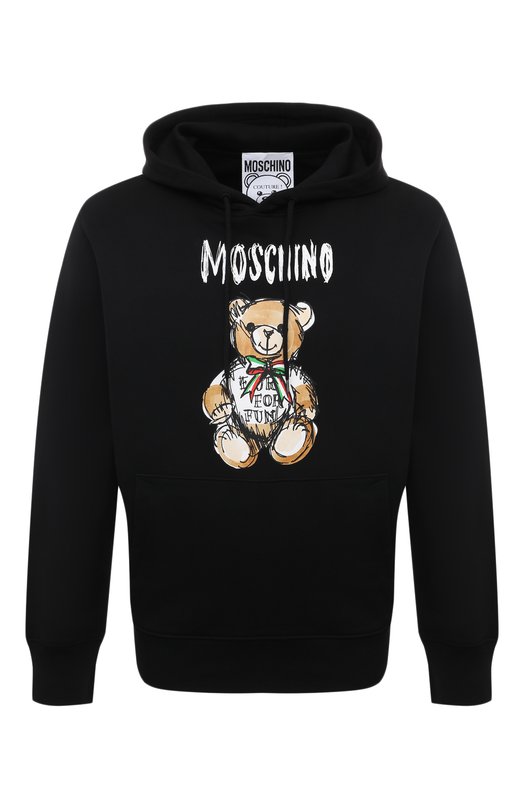 

Хлопковое худи Moschino, Чёрный