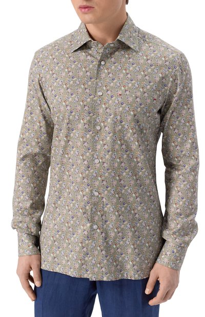 Хлопковая рубашка KITON, арт. UMCNERCH0927606, фото 3