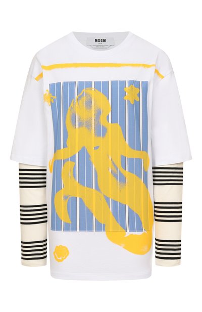 Хлопковый лонгслив MSGM, арт. 3841MDM142/257002, фото 1