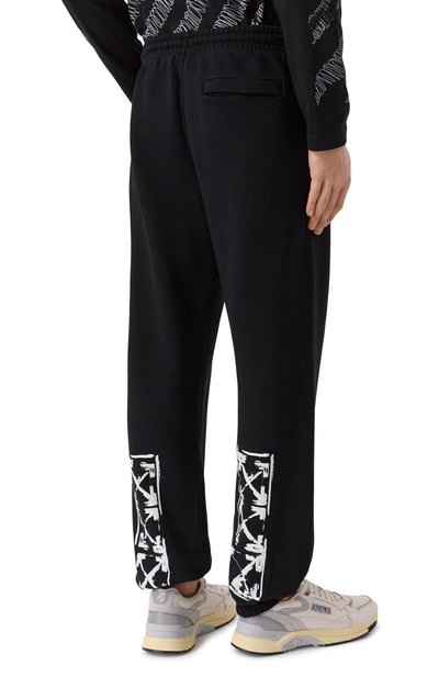 Хлопковые джоггеры OFF-WHITE, арт. 0MCH057F25FLE002, фото 4