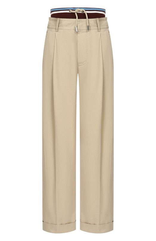 Хлопковые брюки Dsquared2 S75KB0548/D35426 Бежевый S75KB0548/D35426