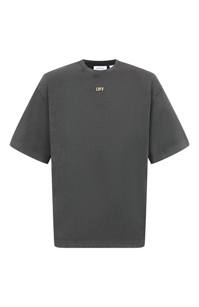 Мужская хлопковая футболка OFF-WHITE, арт. 0MAA120S26JER00B