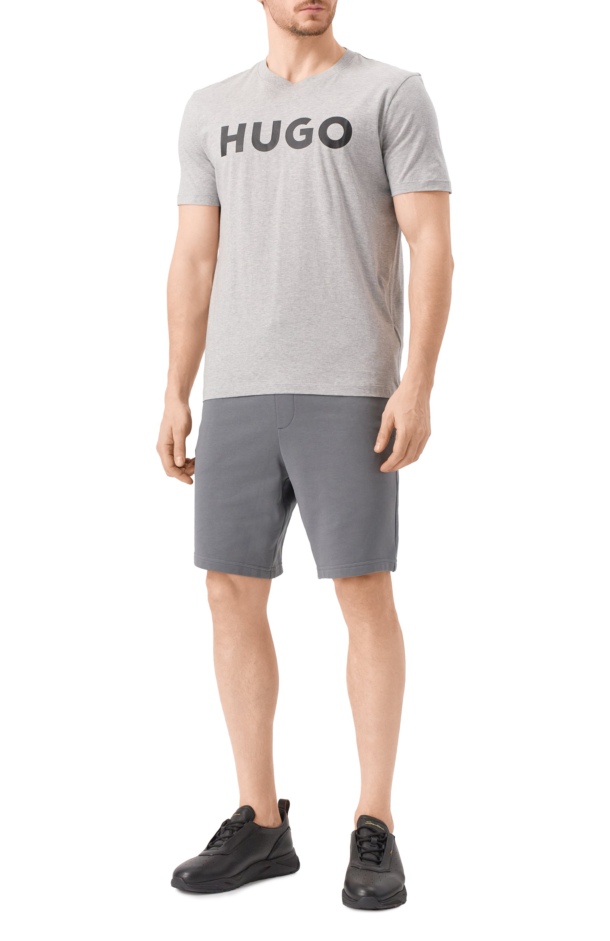 Хлопковая футболка HUGO, арт. 50467556, фото 2