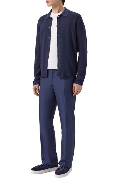 Мужская рубашка из шелка и хлопка MVST, арт. M26.2PM.K104/Y201 KNIT SETA C0T0NE