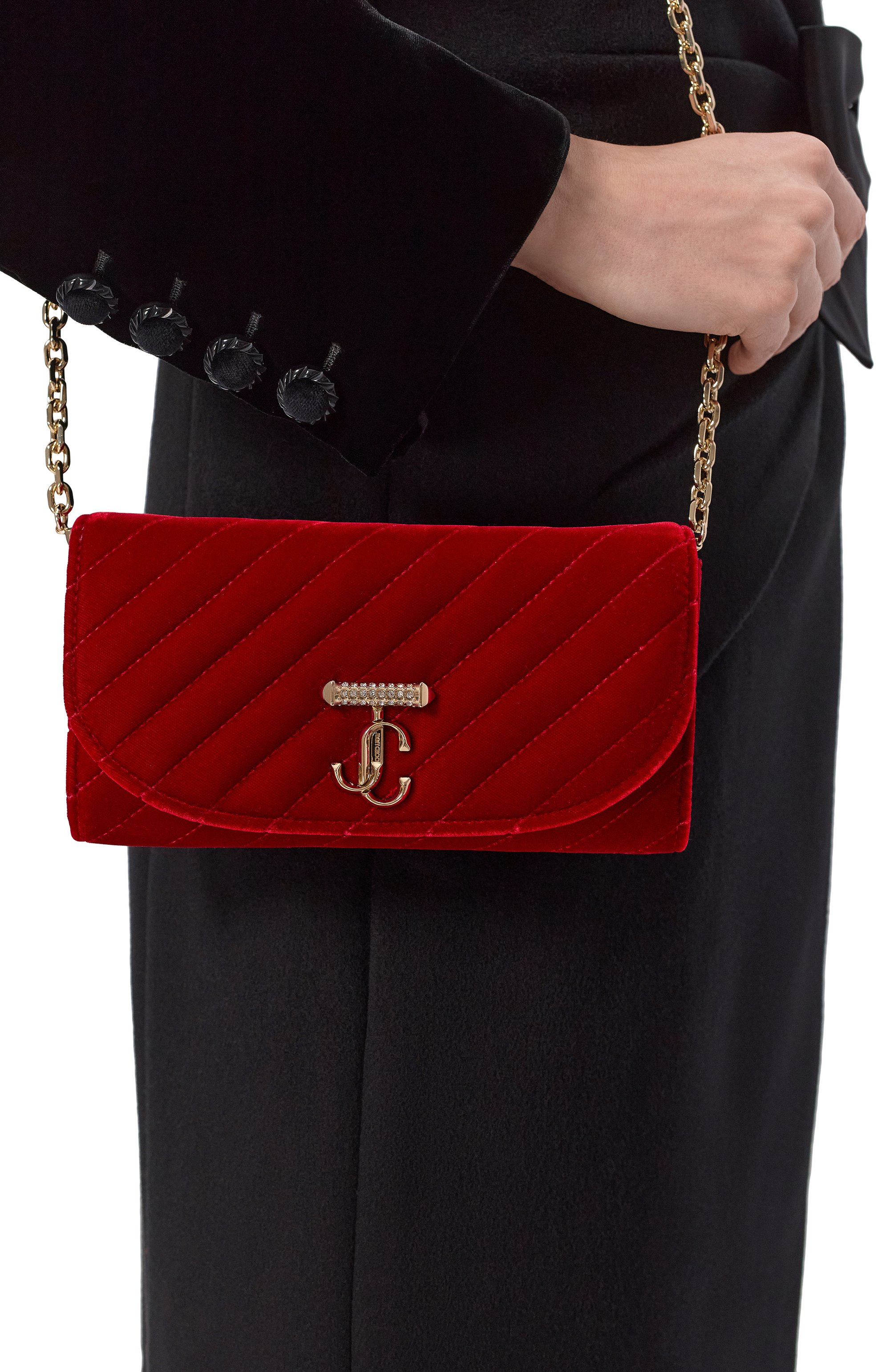 Клатч curve JIMMY CHOO, арт. AVNCURVEWALLCHNAJN, фото 2