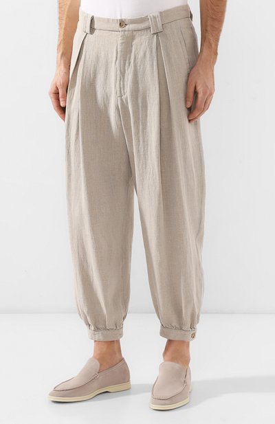 Льняные брюки GIORGIO ARMANI, арт. 9SGPP059/T00PI, фото 3