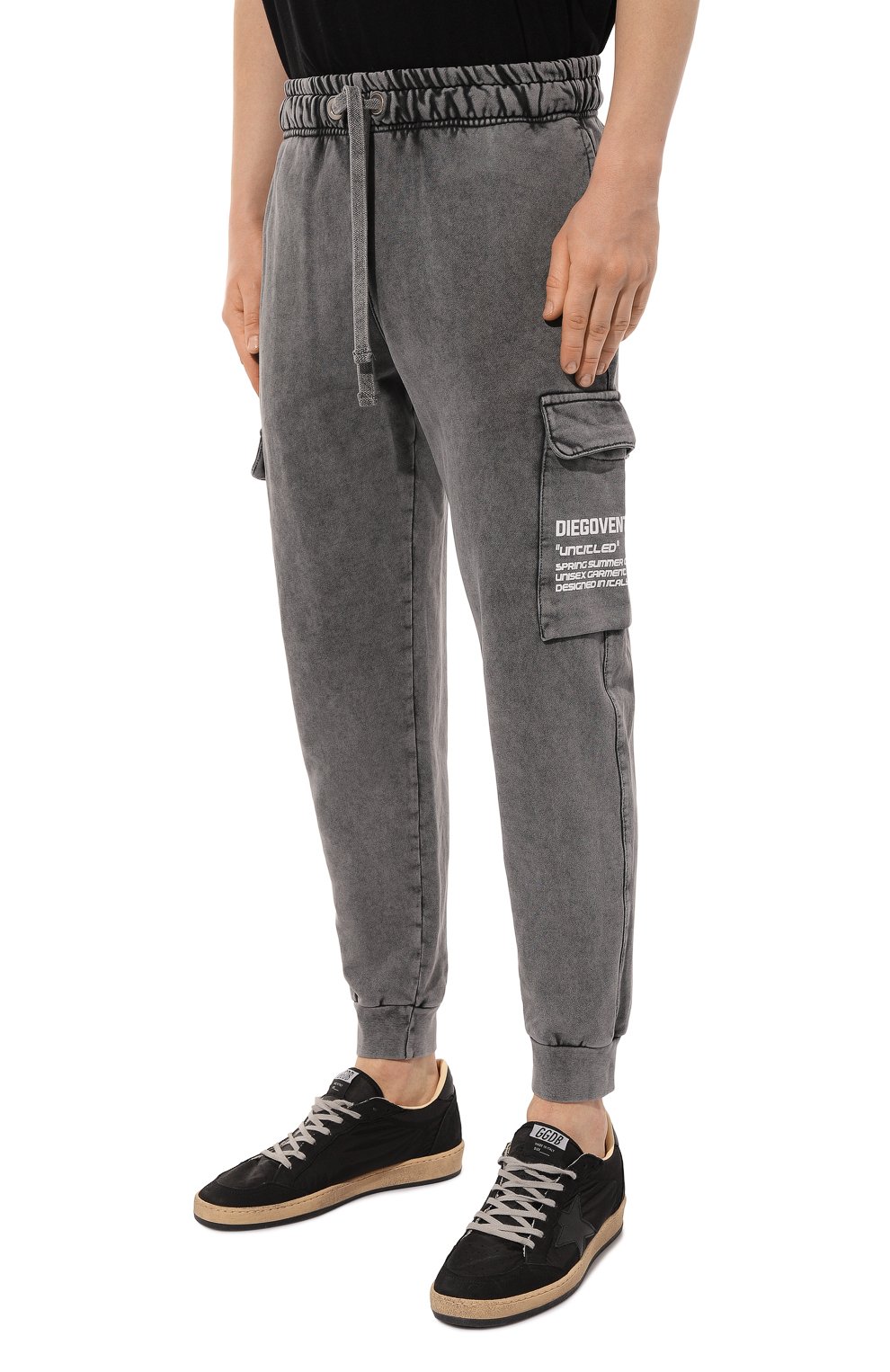 Хлопковые джоггеры DIEGO VENTURINO, арт. D3S4PNT-CRGBASIC2, фото 3