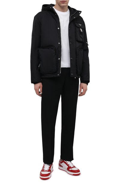 Кожаные кеды PRADA, арт. 2EE364-3LKG-F0O3N, фото 2