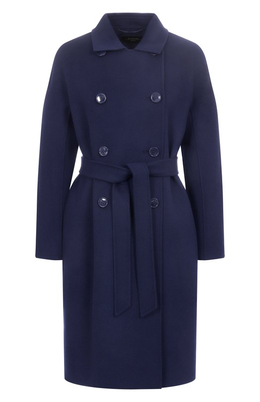 Шерстяное пальто Weekend Max Mara AVENUE Синий AVENUE