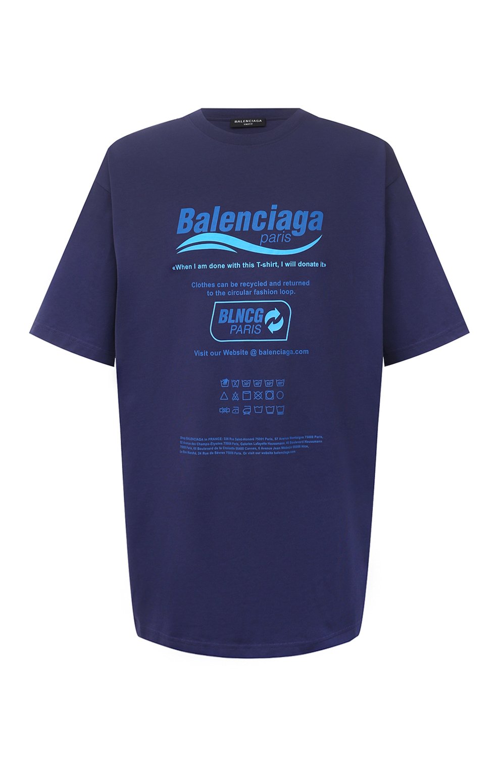 Хлопковая футболка BALENCIAGA, арт. 651795/TKVF8, фото 1