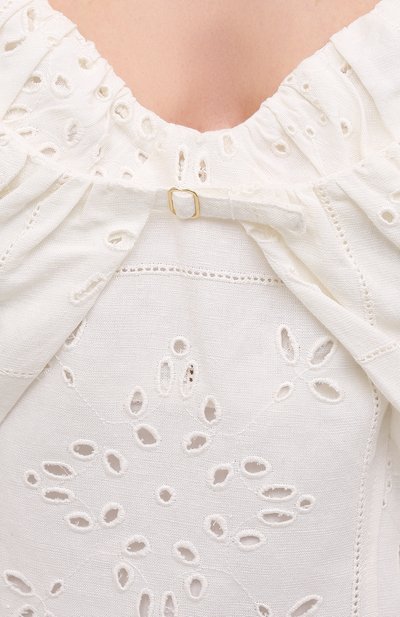 Платье изо льна и вискозы JACQUEMUS, арт. 211DR15/113114, фото 5