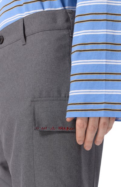 Шерстяные брюки MARNI, арт. PUMU0095SU/TW839, фото 5