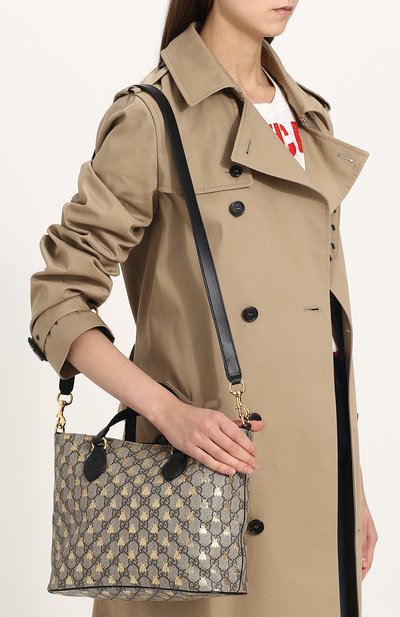 Сумка-тоут gg supreme GUCCI бежевого цвета по цене 99550 руб., арт. 473887/9IKIG, фото 5 Сумка-тоут gg supreme GUCCI, арт. 473887/9IKIG, фото 5