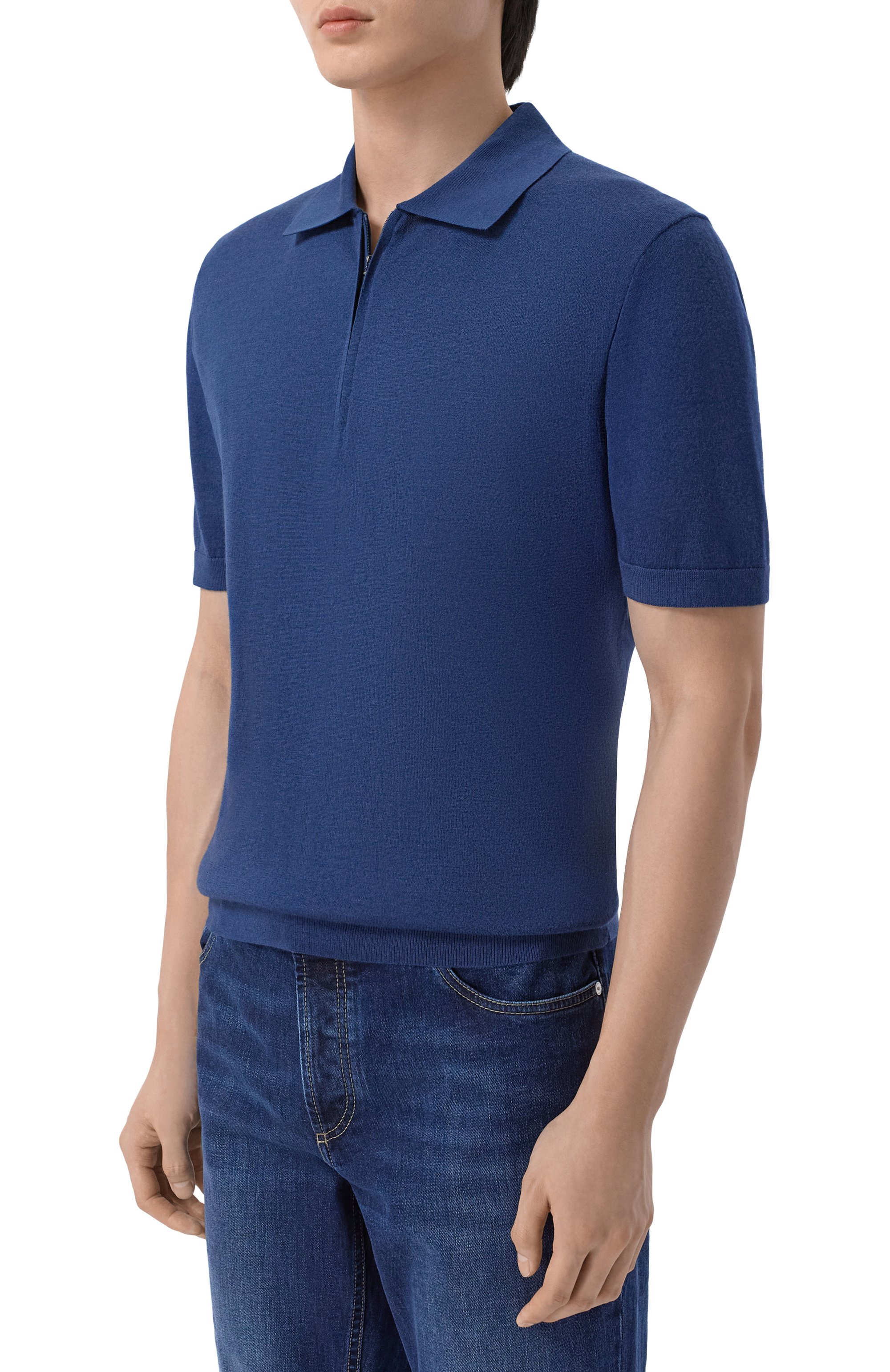 Поло из шерсти и шелка 12 STOREEZ, арт. 136311, фото 3