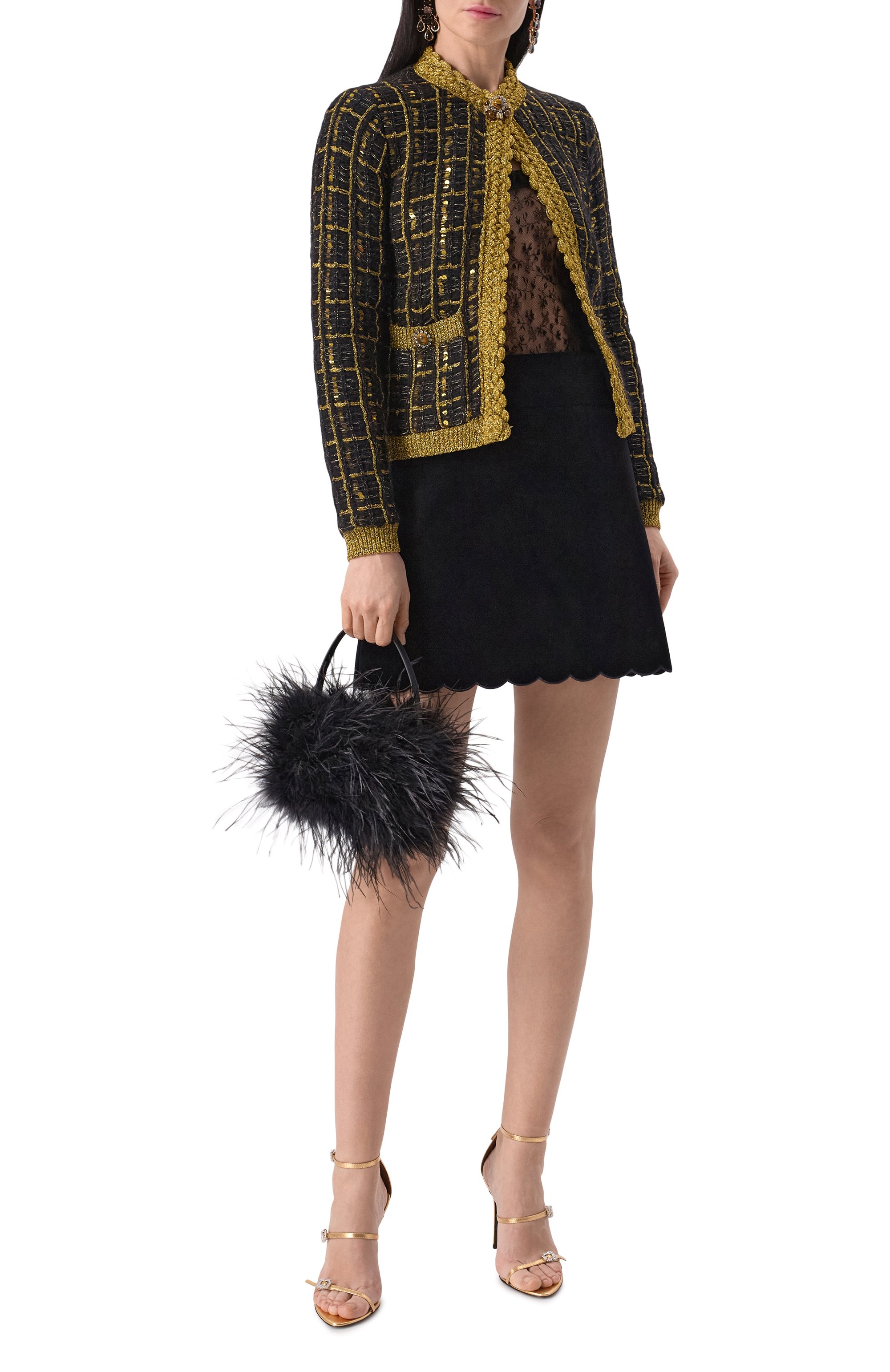 Бархатная юбка CHLOÉ, арт. CHC25SJU10017, фото 2