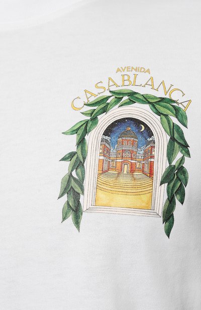 Хлопковая футболка CASABLANCA, арт. MS23-JTS-001-11, фото 5