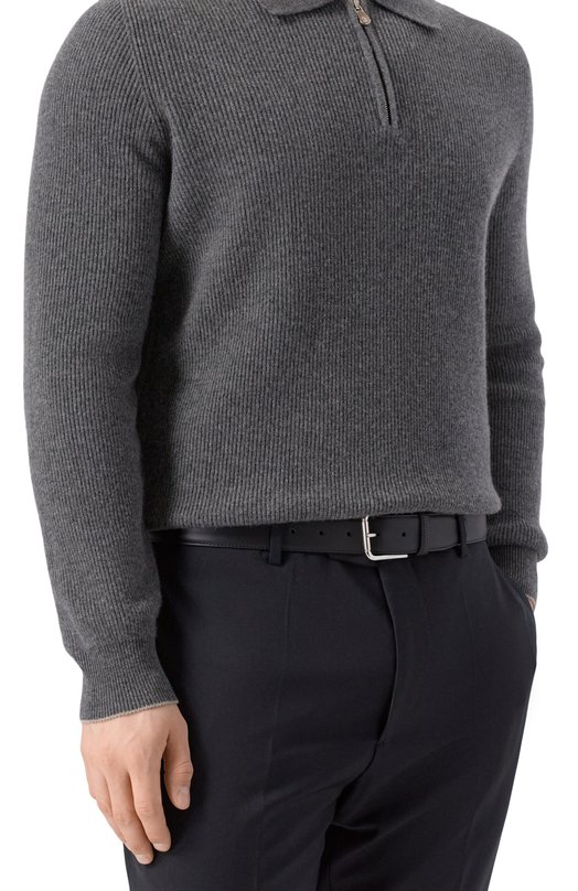 Кожаный ремень BOSS 50553388 Чёрный  50553388 Фото 2