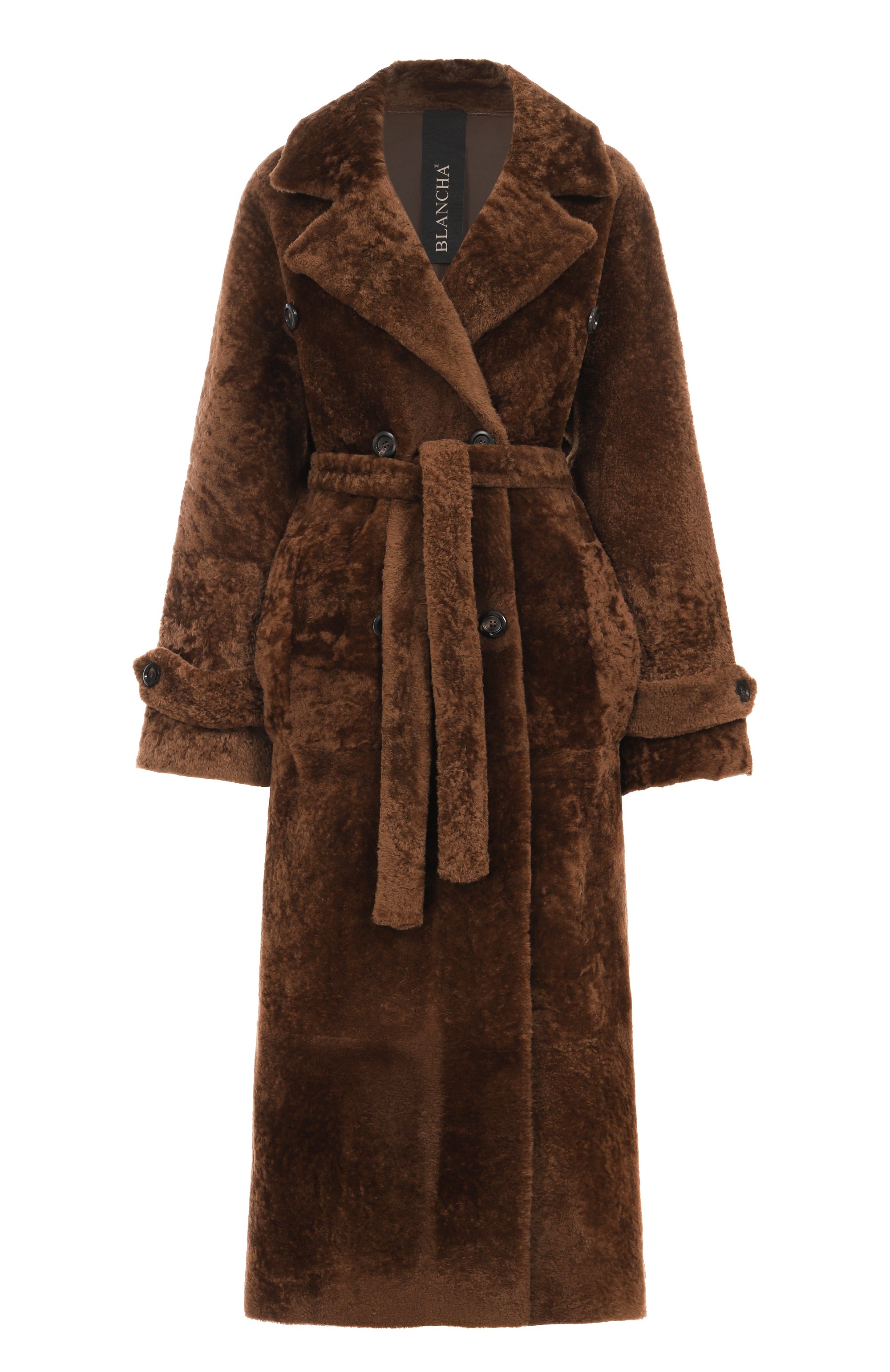 Дубленка из овчины BLANCHA коричневого цвета по цене 499500 руб., арт. 180/300/57, фото 1 Дубленка из овчины BLANCHA, арт. 180/300/57, фото 1