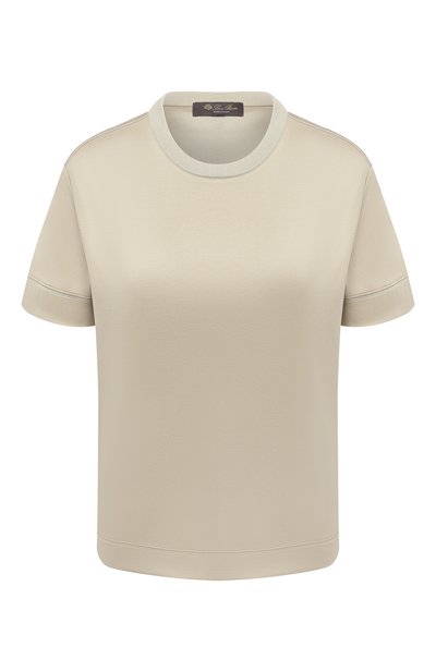 Женская хлопковая футболка LORO PIANA, арт. FAL2559