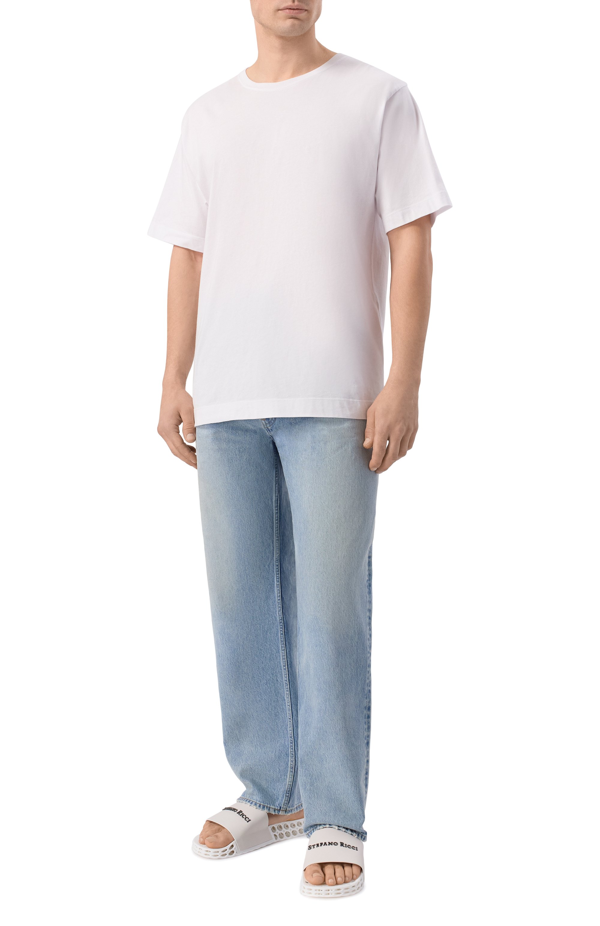 Кожаные шлепанцы STEFANO RICCI, арт. UT50_G777/WY, фото 2