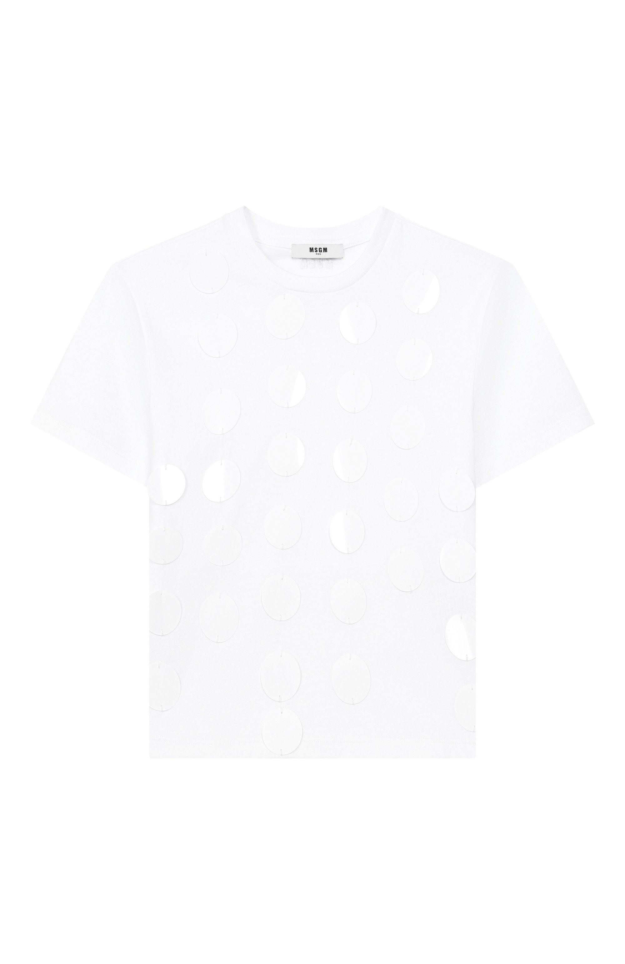 Хлопковая футболка MSGM KIDS, арт. S6MSJGTH099, фото 1