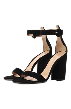 Замшевые босоножки versilia 100 GIANVITO ROSSI, арт. G60379.00RIC.CAMNER0, фото 1