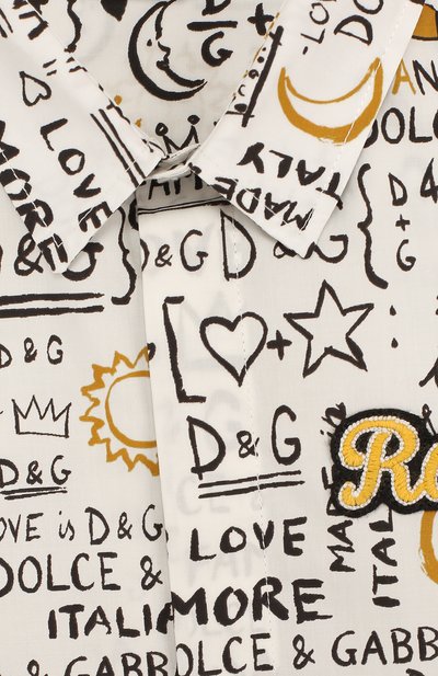 Хлопковая рубашка с принтом DOLCE & GABBANA, арт. L42S50/FS565/2-6, фото 3