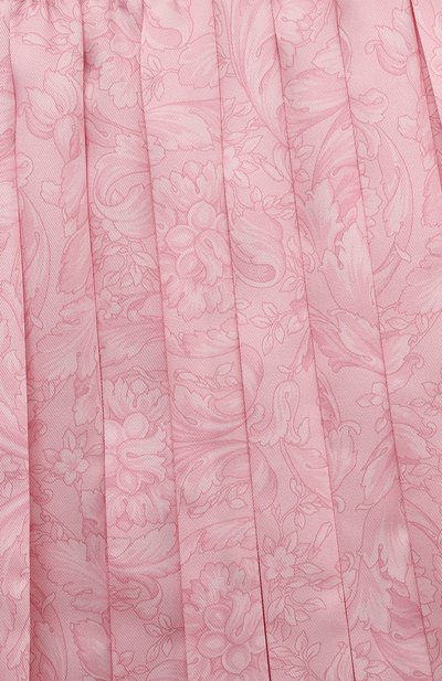 Плиссированная юбка VERSACE розового цвета по цене 27450 руб., арт. 1000240/1A08435/4A-6A, фото 3 Плиссированная юбка VERSACE, арт. 1000240/1A08435/4A-6A, фото 3