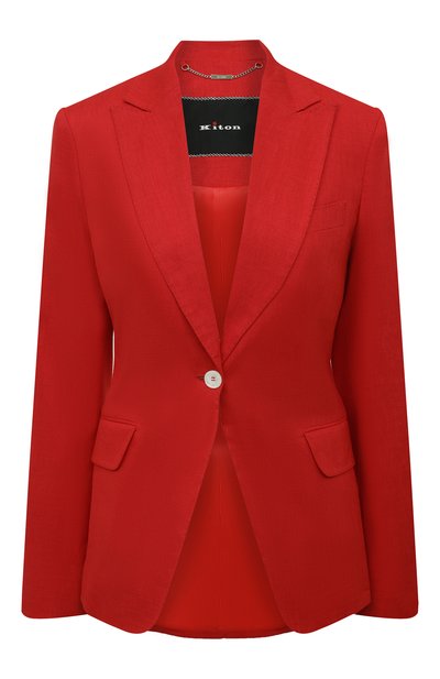 Женский жакет изо льна и вискозы KITON, арт. D15510K09T84