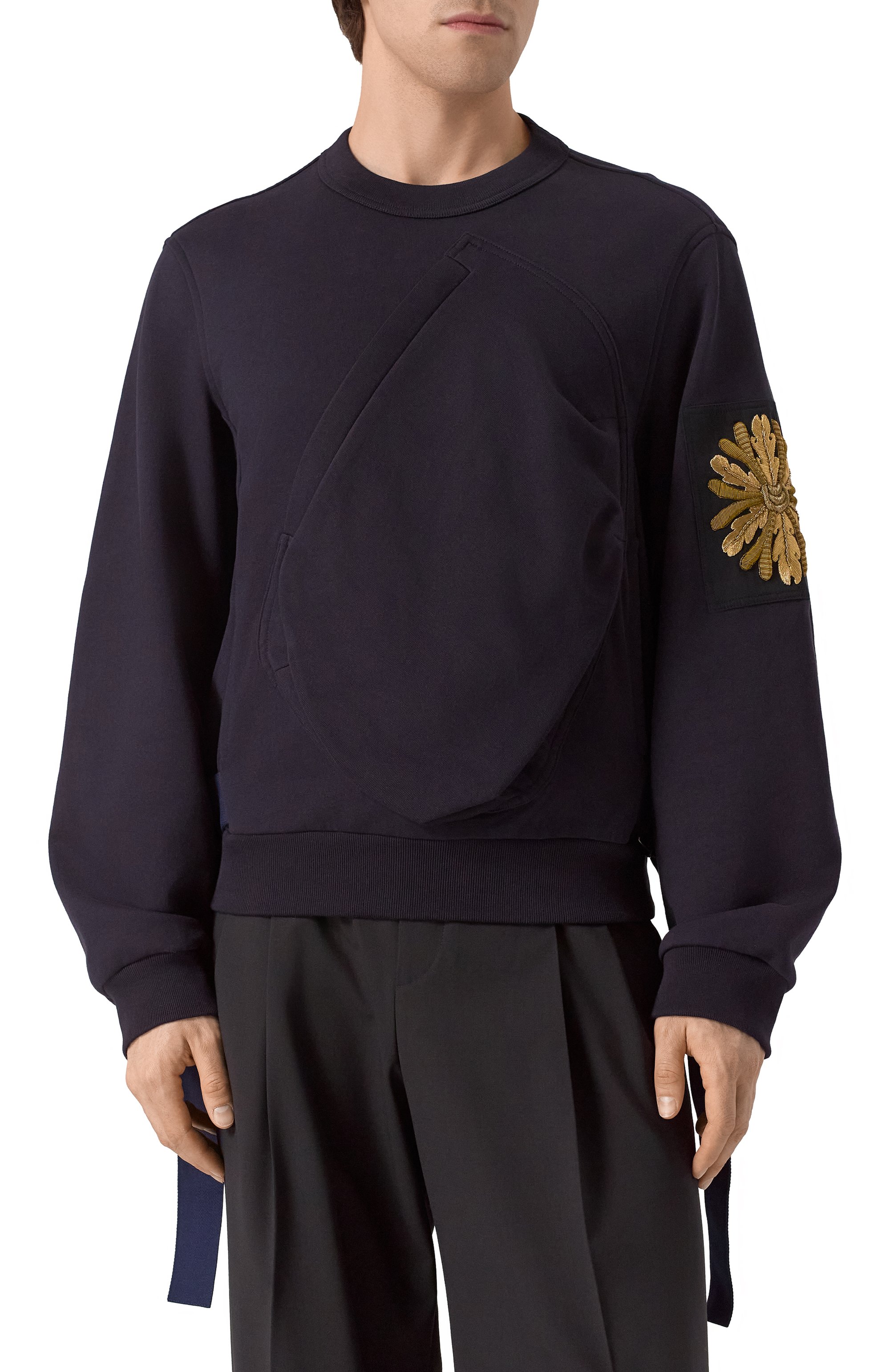 Хлопковый свитшот DRIES VAN NOTEN, арт. 251-021162-1610, фото 3