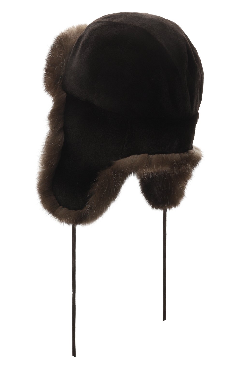 Меховая шапка-ушанка селин из норки и соболя FURLAND, арт. 0090907450168600000, фото 2