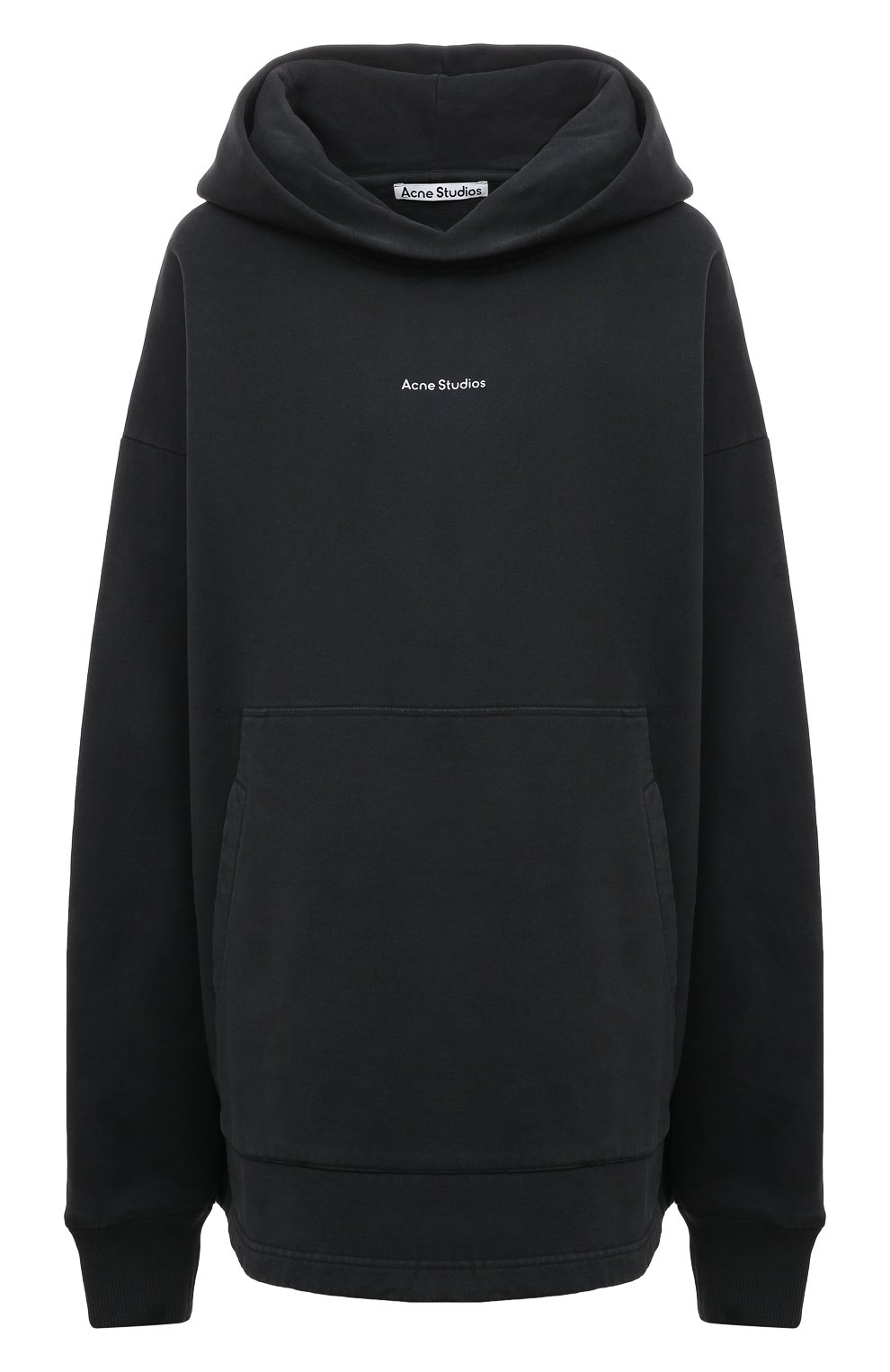 Хлопковое худи ACNE STUDIOS темно-серого цвета по цене 47900 руб., арт. FNMNSWEA000175BLACK, фото 1 Хлопковое худи ACNE STUDIOS, арт. FNMNSWEA000175BLACK, фото 1