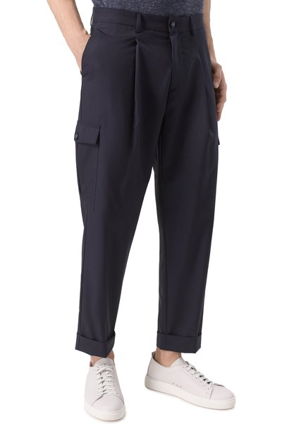 Шерстяные брюки-карго KITON, арт. UPKN024K0371104, фото 3