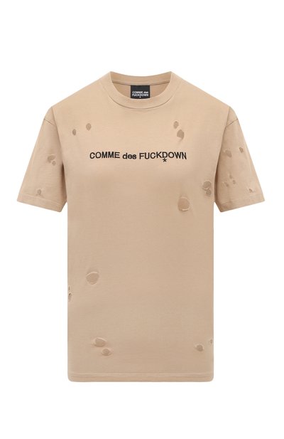 Женская хлопковая футболка COMME DES FUCKDOWN, арт. CDFD3163