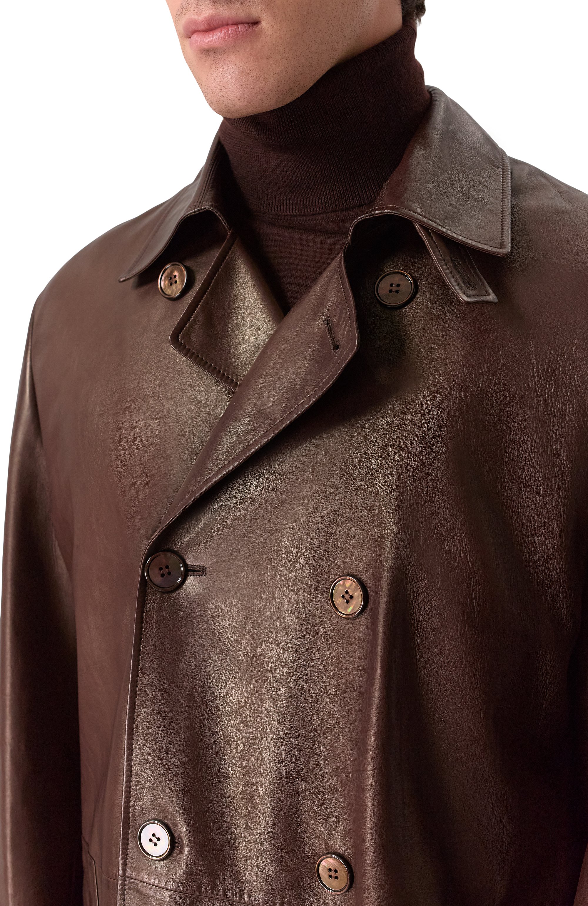 Кожаный плащ MVST, арт. ZEKB-ES4365/Z2764-1, фото 5